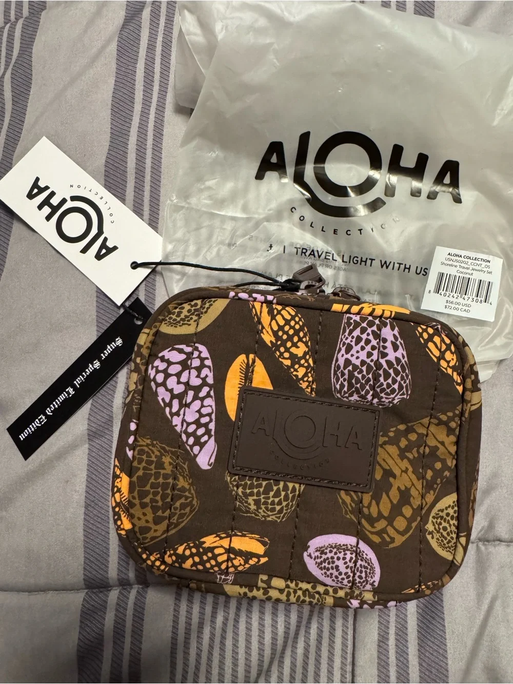 NWT Aloha Collection Travel Jewelry Case